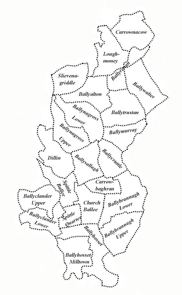 Map of Ballee Parish