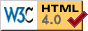 HTML4 Validation Logo